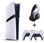 Resim Sony Playstation 5 Pro 2 TB YD + 2 Kol + Pulse 3D Kulaklık 
