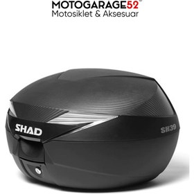 Resim Shad SH39 Carbon Motosiklet Arka Çanta (Topcase) - 39 Litre Kapasite 