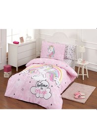 Resim Özdilek Ranforce Tek Kişilik Çocuk Nevresim Takımı-Unicorn Pembe 