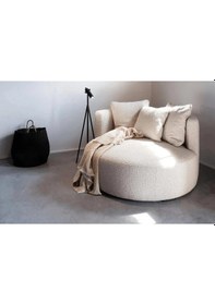 Resim Miz Berjer & Puf & Armut & Tekli Koltuk & Dinlenme Koltuğu Gri 