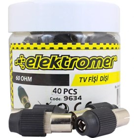 Resim 60 Ohm Ithal Dişi Fiş (100 Adet) 