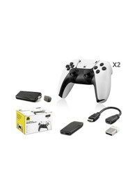 Resim Hadron Hd331 Retro Oyun Stick Hdmı Çift Gamepad Seti 2.4g Kablosuz - Beyaz 