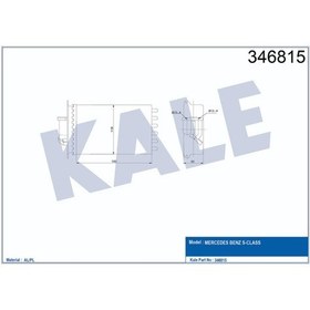 Resim Kalorifer Radyatörü Mercedes Benz S Serisi 1991-1998 (120X184X42) 504646031 