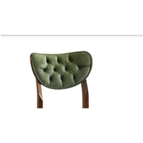 Resim Bengimobilya Sandalye Zus107 Kapitone Model Kayın Retro Iskelet Ceviz Nubuk Dö 