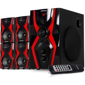 Resim SIGHTZER 4+1 Bluetooth Hoparlör Ev Sinema Sistemi Subwoofer 70w 