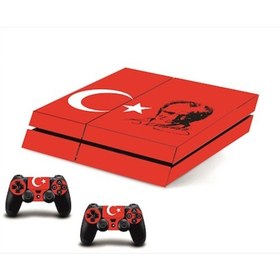 Resim Genel Markalar Mustafa Kemal Atatürk Playstation 4 Fat Kasa Sticker Kaplama 