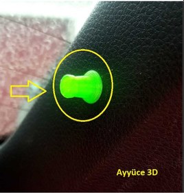 Resim Ayyüce 3d, Skoda Karoq Bagaj Pandizot İpi Pimi 2x, Siyah 