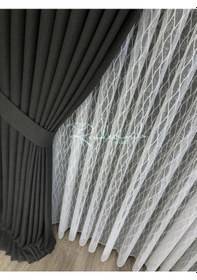 Resim Fon Perde Brillant Keten Fonluk Bej 