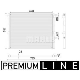 Resim Mahle Ilave Su Radyatoru Bmw B48 B58 G30 F90 G31 G32 G11 G12 G15 F92 G16 F93 G14 F91 P IS00-MAHLE CR2307000P 