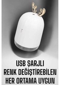 Resim Aromaterapi Hava Temizleyici Buhar Makinesi Taşınabilir Şarjlı 