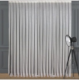 Resim Gümüş Simli Keten Tül Perde Yüksek Kalite Normal Pile 1'e 2,5 Pile-gümüş Gümüş 