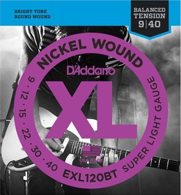 Resim D'Addario EXL120BT XL Nickel Elektro Gitar Teli - Super Light (9-40) 