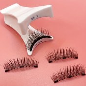 Resim 1 adet Manyetik Takma Kirpik Uygulayıcı Aracı - Yeniden Kullanılabilir, Yapıştırıcı Gerektirmeyen, Yapışkanlı Çıkartma ile, Alkol İçermeyen Malzeme, Profesyonel Göz Makyajı Aksesuarı, Plastik, Kokusuz, Pil Gerektirmez 