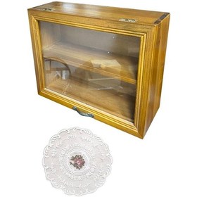 Resim Suntek Banyo Mutfak Dolabı Için Ahşap Dolap Masaüstü Vitrin Rafı 