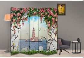 Resim Manzara Temalı Özel Tasarım Paravan Room Divider PRV1228, 180 x 180 