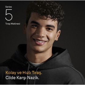 Resim Braun Series 5 Elektrikli Tıraş Makinesi, Islak ve Kuru, 52-B1000S 