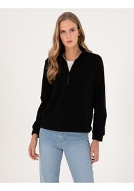 Resim Pierre Cardin Kadın Siyah Sweatshirt 50316333-vr046 Siyah 