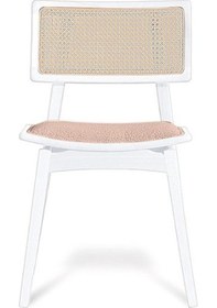 Resim Gazzini Alegra Ahşap İskandinav Sandalye Beyaz - Beyaz 