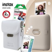 Resim Fujifilm Instax Mini Link Bej Akıllı Yazıcı Ve Çantalı Hediye Seti 3 