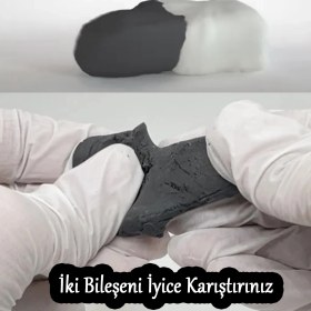 Resim Güçlü Epoksi Macun Yapıştırıcı Hamur Metal Plastik Seramik Çelik Yapıştır Doldurur Boyanabilir 40 gr 