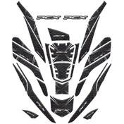 Resim Gogo Tank Pad Set 26 Parça 006 Siyah Beyaz Honda Pcx 125 2021-202 