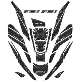 Resim Gogo Tank Pad Set 26 Parça 006 Siyah Beyaz Honda Pcx 125 2021-202 