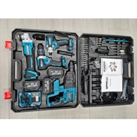 Resim Kimmeer Plus 4'lü Set Şarjlı Delici Kırıcı Hilti 2-26 - 125MM Şarjlı Taşlama - 450NM Şarjlı Somun 