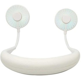 Resim Boyun Fan, Giyilebilir Spor Boyun Fanları Usb Fan Şarj Edilebilir 