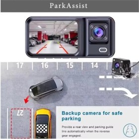 Resim İlkyaz Fashion Üç Kameralı Ön Iç Arka Araç Içi Kamera Wifi Viidure App Mpıa CC38 64GB 