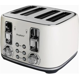 Resim Delixa Berghoff Gem Concept 4 Dilim Ekmek Kızartma Makinesi – 1800 W, Çift Kontrol Paneli | Vanilya Krem 