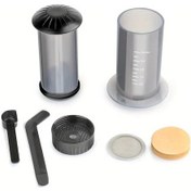 Resim Tongdashop Gri Espresso Kahve Makinesi Taşınabilir French Press Filtreli Kağıt Setiyle 