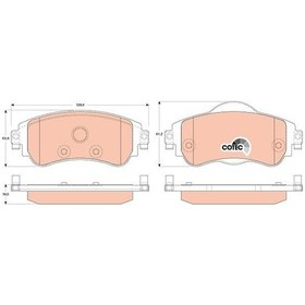 Resim Citroen Ds4 2011-2015 Arası 1.6 Hdi 110, 1.6 Hdi 90 Trw Marka Ön Balata 