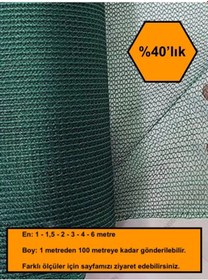 Resim %40 Gölge Oranlı File, Gölgelik, Gergi File, Bahçe Gölgeliği 6x30 Metre 