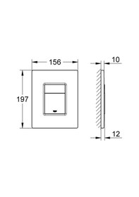 Resim Grohe Skate Cosmopolitan Kumanda Paneli 38732a00 Siyah 