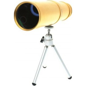 Resim 50x50 Panda Metal Gövde Tek Gözle Büyük Mercek Korsan Dürbün Gold Tg-v 0755 