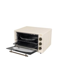 Resim Simfer 4295 Retro Bej 42LT Turbo Fan Mini / Midi Fırın - 6 Fonksiyon, Yoğurt Yapma & Buz Çözme Özellikli 
