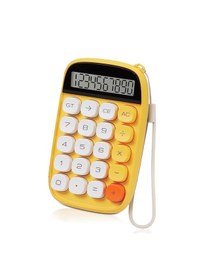 Resim Mekanik Klavye Görünümlü Lcd Ekran Hesap Makinesi-fc637s Sarı 