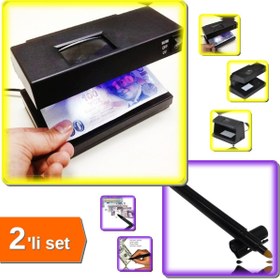 Resim HerEveOyuncak Mercekli Para Kontrol Cihazı + Para Kontrol Kalemi - 2li Set E3X2A0 