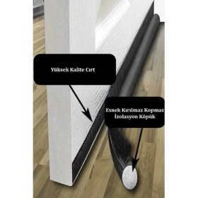 Resim Mc.Pierobaby Kapı Altı Rüzgar Önleyici, Eşik Altlığı, Isı Yalıtım Süngeri Beyaz 