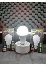 Resim 9W+2W E27 Kırmızı 6500K 3 Kademeli Renkli Led Ampul 