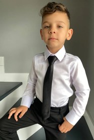 Resim Nacar Erkek Çocuk Uzun Kollu Gömlek Kravatli 23 Ni.san 