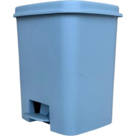 Resim Daisy Store Plastik Dekoratif Mutfak Banyo Çöp Kovası 6l Renkli Pedallı Mavi, Gri,beyaz,siyah Ofis Temizlik Kovası Çöp Konteynırı Kolay Temizlenir (Mavi) 