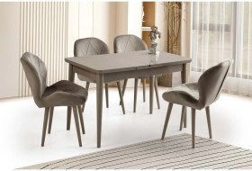 Resim Mobilgen Sadece Masa Cappicino 120+30 Kelebek Tekno Kenar Hg Açılabilir Masa Cappucino 