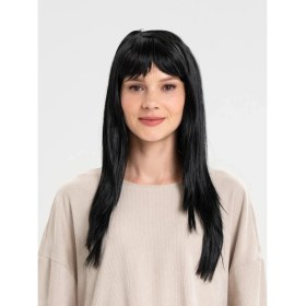 Resim Siyah Renk Uzun Parti Peruğu 