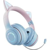 Resim Pazly Kablósuz Kedi Kulaklı - Bt5.3, Katlanabilir, Mikrofonlu, Çok Renkli Işık 