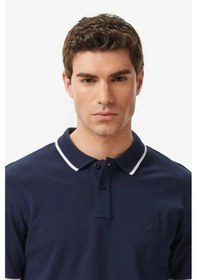 Resim Nautica Erkek Lacivert Regular Fit Polo Yaka T-shirt-14496 