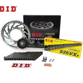 Resim Dıd Zincir Dişli Seti Suzukı Dl V-strom / Xt 650 Cc 2004-2006 / Zincir : Dıd-525vx3 Çelik -116 / Dişli: Jt 15t-47t 