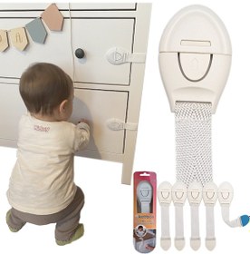 Resim Ketbox Çocuk Bebek Çekmece Dolap Güvenlik Kilidi Çok Amaçlı Kilit 5 Adet Çok Renkli 