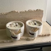 Resim Büyük Yuvarlak Silikon Kalıp Mum Tutucuları, Epoksi Reçine El Sanatları, DIY Silindirik Saksılar ve Ev Dekoru için 
