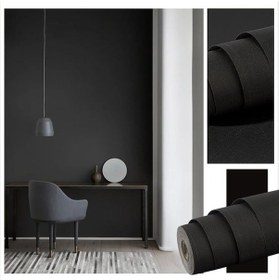 Resim Brano Yapışkanlı Kaplama Folyosu Siyah 75 Cm X 10 Metre 
